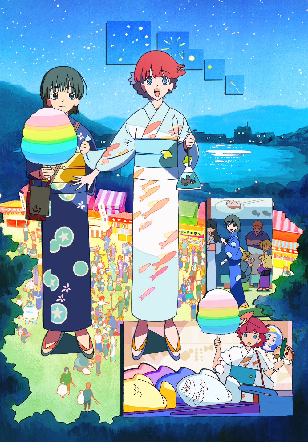 ララと茉里と過ごす四季 夏ビジュアル